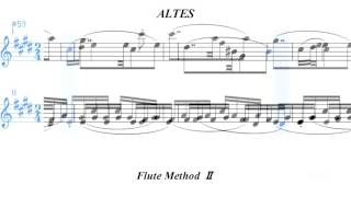 Altes Flute MethodⅡ 27―3 フルート練習曲