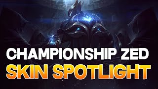 Championship Zed  - PBE Preview - Skin Spotlight - League of Legends