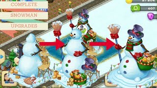 TOWNSHIP SNOWMAN COMPLETE UPGRADES !!!!!