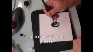 cameo style pendant in polymer clay