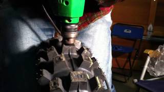 バイク　スパイクタイヤの作り方