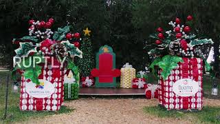 Dreaming of a green Christmas – Argentine town uses recycled bottles for seasonal decorations