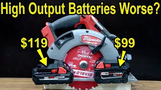 Are High Output Batteries A Waste of Money? Milwaukee, Ryobi, Ridgid, Kobalt