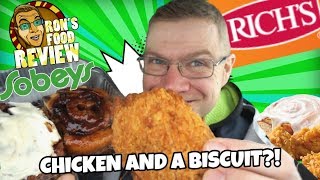 TRYING FRIED CHICKEN AND CINNAMON BUNS FROM SOBEYS!! TASTE AND REVIEW!!