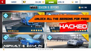 ASPHALT 8 v2.0.1a PC : Season Hack/Unlock All The Seasons For Free With Cheat Engine 6.4