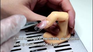 Young nails Sculpture gels, builder gels, French gel reverse method