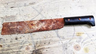 Old Rusty Garden Knife Makeover