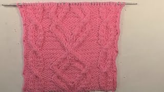 0223-узор.Ромбы. Вязание спицами. Pattern. Knitting with needles