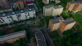 г. Омск, городок Нефтяников, ОмГТУ [4K Video]