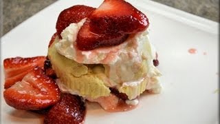 How to Make Strawberry Shortcake & Homemade Whipped Cream - COOKwithAPRIL