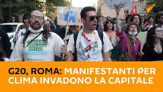 G20, Roma: manifestanti per clima invadono la capitale
