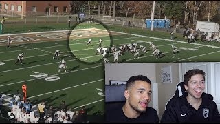 REACTING TO MY COLLEGE FOOTBALL HIGHLIGHTS!! W/ TDPRESENTS