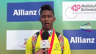 Oro de Juan Sebastián Gómez Coa en Mundial de Para Atletismo Nottwil 2017