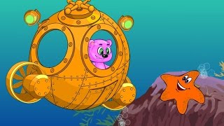 Мультики Мишки КОНФЕТКА - МАЛЫШКА В ОКЕАНЕ Развивающий мультик для детей Песенка Папа - Пальчик
