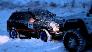 RC cars snow fun