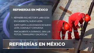Refinerías y ductos nacionales de PEMEX