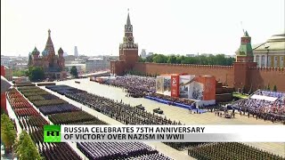 Watch: What Russian soldiers did with Nazi flags
