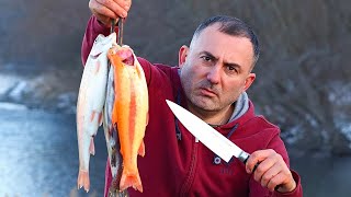 TROUT FRIED ON A FRYING PAN