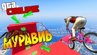 МУРАВЬИ - ЛЕТАЕМ ПО BMX РАМПАМ НА БОЛЬШОЙ СКОРОСТИ НА СКИЛЛ ТЕСТЕ В GTA 5 ONLINE