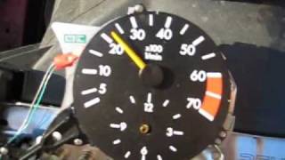 Tachometer from benzin to diesel engine Mercedes 190d om601