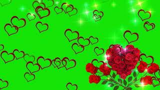 flower green screen love video effect(star video effect)