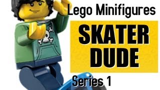 Lego Minifigures Series 1 - Skater - MinifigCentral Unpacking Video & Toy Review