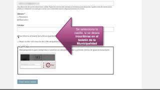Registrese portal web
