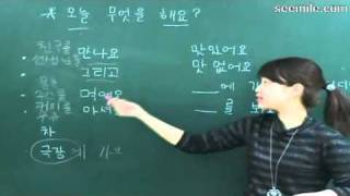 (Sirae's Korean language) 오늘 뭐해요? What do you do today? by seemile.com "seemile APP"