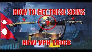 How to Get free Kar98 and Scar-L Skin NEW VPN Trick. NERO