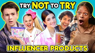Teens Try Not To Try Influencer Products (David Dobrik, Charli D'Amelio, Jojo Siwa)
