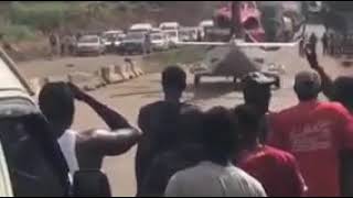 watch How helicopter picks a wealthy nigerian man from traffic hold up