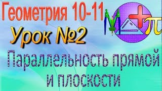 Параллельность прямой и плоскости. Геометрия 10-11 классы. Урок 2