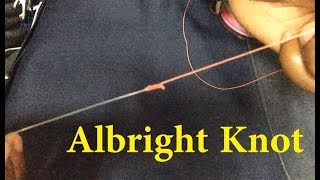 Easy Fishing Knots - How to tie an Albright Knot عقدة ربط