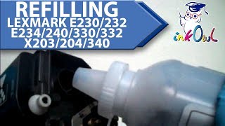 How to Refill Lexmark E230, E232, E234, E240, E330, E332, X203, X204, X340, and many others