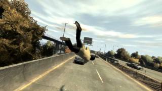 Gta 4 / Авария на мотоцикле / Motocycle Crash / part 2