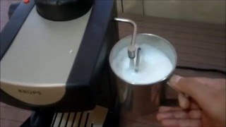 Preparar Café capuchino , en cafetera casera.
