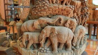 งานไม้แกะสลักสวยสุดยอดจริงๆ (Beautiful wood carvings)