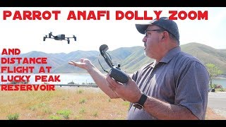 Parrot Anafi Distance Flight & Dolly Zoom at Lucky Peak Reservoir
