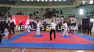 BRUTAL LOW KICKS!!!! MASOYAMA CUP . Nepal vs Sri Lanka .second fight #Nepal #srilanka # karate