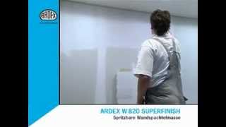 Шпаклевка гипсовая  машинного нанесения Ardex W820