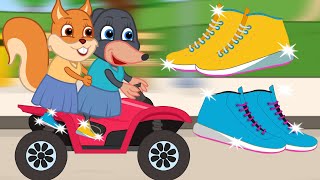 Famille d'Écureuil - Acheter Des Chaussures Animé 2022 en Français