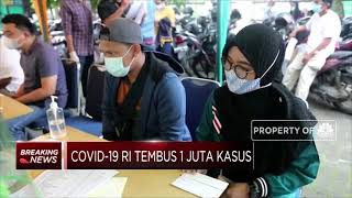 Covid-19 RI Tembus 1 Juta Kasus