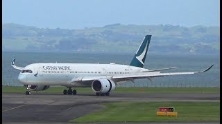 Cathay A359 Landing Auckland Airport || B-LRE