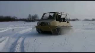 Вездеход "ЖУК-11" с зимней гусеницей.