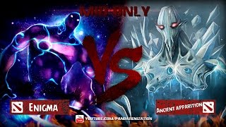 Enigma VS Ancient Apparition [Битва героев Mid only] Dota 2