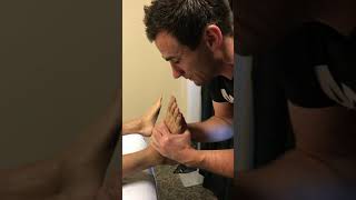 OSTEOPATHIC MANIPULATION (CHIROPRACTIC ADJUSTMENT) OF THE TIBIO TALAR JOINT HVLA
