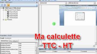 Débutant :Découvrir VBA en construisant une calculette TVA vidéo 1/4