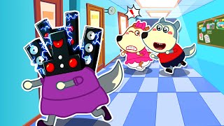 Oh No Baby, Mommy Wolf Turns Into Speaker Man! | @mommywolf