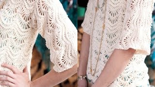 #15 Lace Pullover, Vogue Knitting Crochet 2012