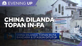 China Dilanda Topan In-Fa Bandara & Stasiun Ditutup
